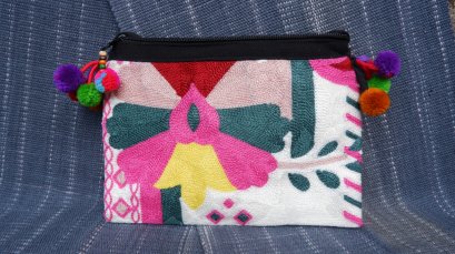 Shoulder Bag (Pink-Green) - Flowers