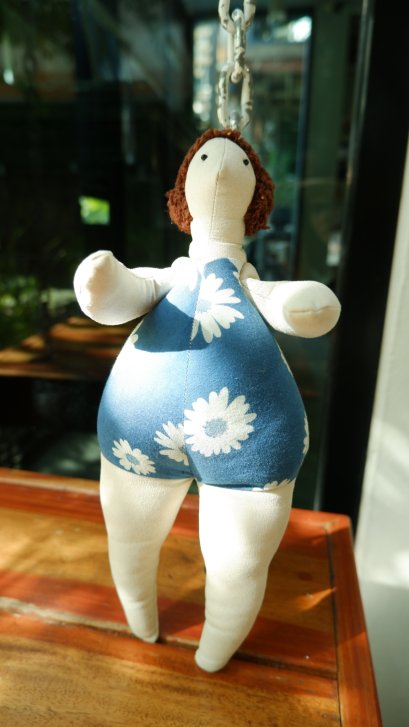 Doll with blue dress