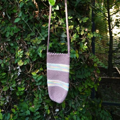 Brown crochet Water Bottle Holder