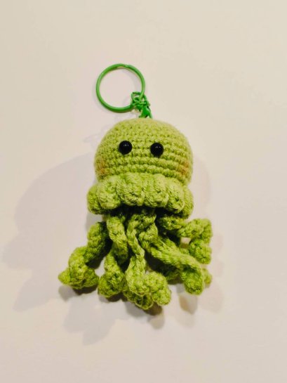 Jellyfish keychain green
