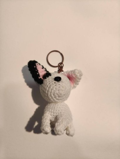 Bull terrier keychain