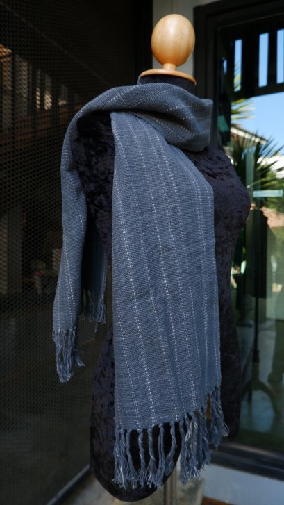 Weaving scarf - Dark Grey (Hill Tribe Product)