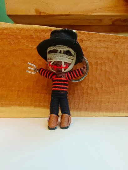 Braided Rope Keychain- Freddy Krueger