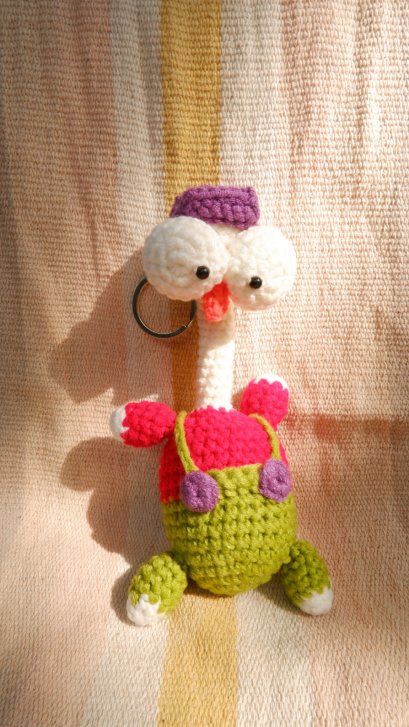 Knit Keychain - Long Neck Bird