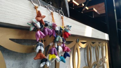 Cotton Key Chain - Flower