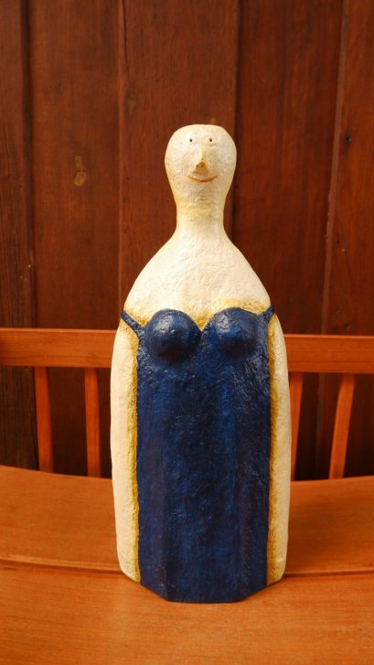 Papermarche-Blue Dressing Girl Vase