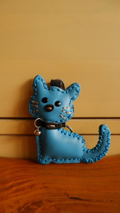 พวงกุญแจแมว - ฟ้า
