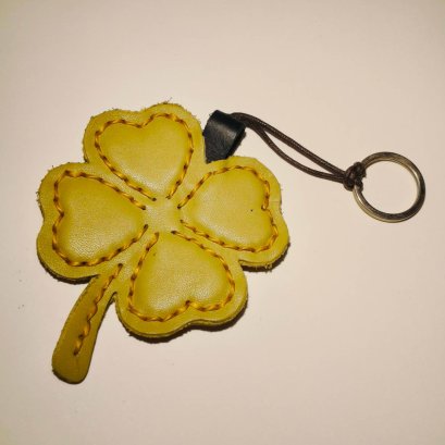 Yellow Clover Keychain