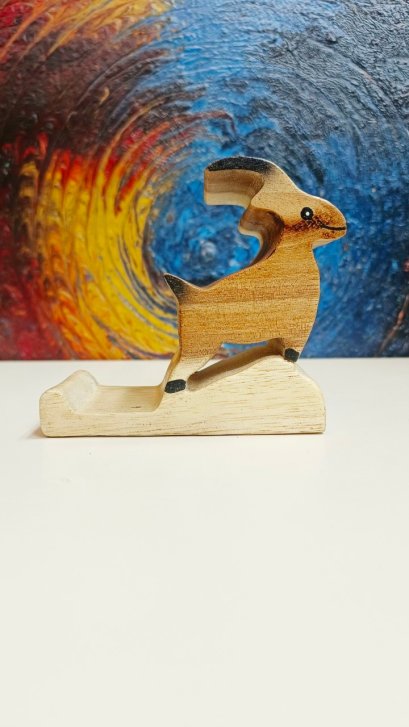 Wooden Phone Holder (Deer)