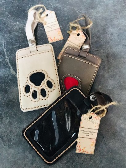 Leather Luggage Tag Name