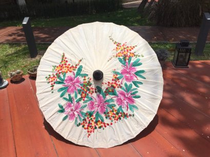 Lanna umbrella - white