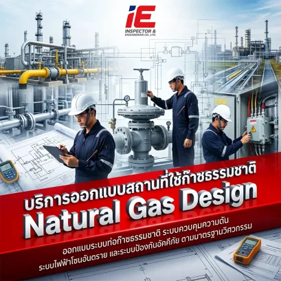 บริการออกแบบสถานที่ใช้ก๊าซธรรมชาติ (Natural Gas Design)