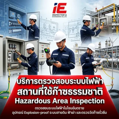 บริการตรวจสอบระบบไฟฟ้า สถานที่ใช้ก๊าซธรรมชาติ (Hazardous Area Inspection)