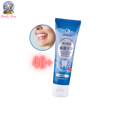 ยาสีฟัน สำหรับอายุ 40+ ออรัลลิซ โฟร์ตี้พลัส โปร มัลติ แอคชั่น กัม แคร์ ทูธเพสท์ Oralizt 40+ Pro Multi Action Gum Care Toothpaste 100 g.