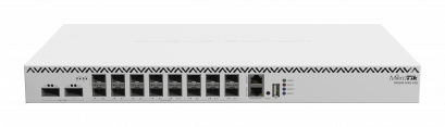 *CRS518-16XS-2XQ : A 100 Gigabit switch for enterprise networks and data centers. Hot-swappable parts and insane port density with 1.2 Tbps switching capacity
