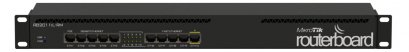 RB2011iL-RM ,1U rackmount, 5xEthernet, 5xGigabit Ethernet, PoE out on port 10, 600MHz CPU, 64MB RAM, RouterOS L4