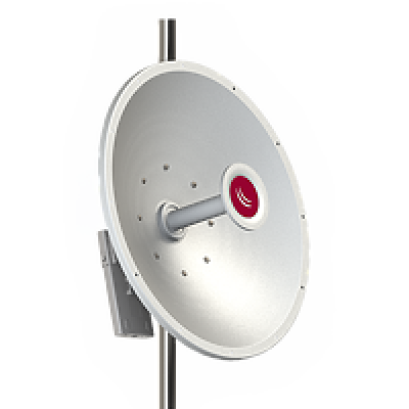 mANT30 PA : Parabolic dish antenna for 5GHz, 30dBi gain. This model includes precision alignment mount