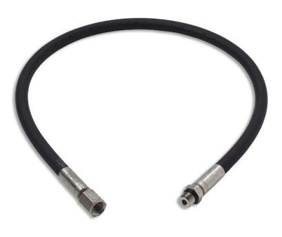 High Pressure Hose Zeepro Gauge Rubber Italy 80 Cm Black