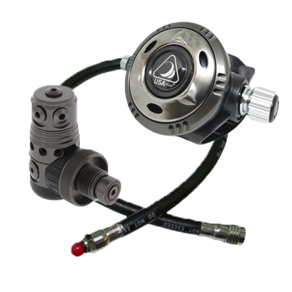 Regulator Zeepro 1st Stage Extra Piston Swivel Turret + 2nd Stage XTX - Ice Silver