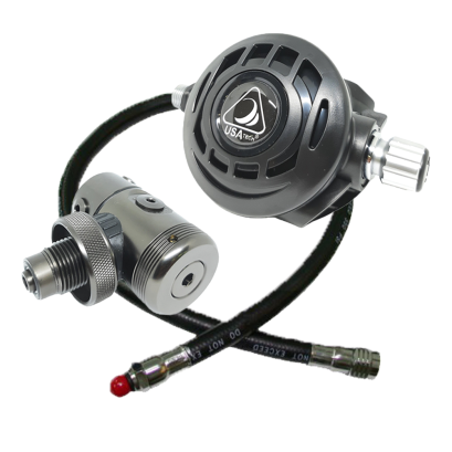 Regulator Zeepro 1st Stage ATX50 Diaphragm Sealed Swivel Turret + 2nd Stage XTX - Black