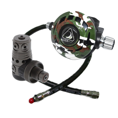 Regulator Zeepro 1st Stage Extra Piston Swivel Turret + 2nd Stage XTX - Green Camo