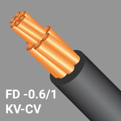 สายไฟ FD-0.6/1 KV-CV : 600/1000V 90C 