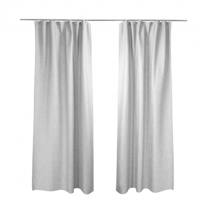 White grey curtains