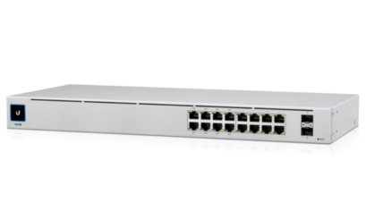 USW-16-POE : UniFi Switch 16 Port Gen2 802.3at PoE Gigabit Switch with SFP