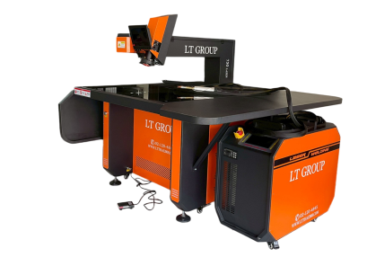 เครื่องเชื่อมไฟเบอร์เลเซอร์ 750วัตต์ แบบมีโต๊ะ 2in1
