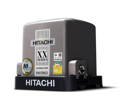 ปั๊มน้ำชนิดแรงดันคงที่ ขนาด 200 วัตต์ HITACHI WM-P200XX