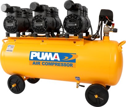 ปั๊มลม Oil free 100 ลิตร PUMA HUSH-100 750Wx3