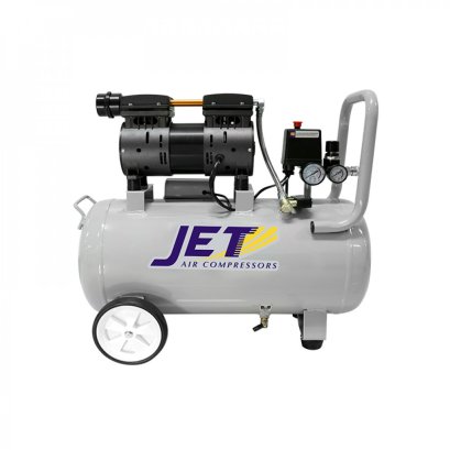 ปั๊มลมชนิด เงียบ แบบไร้น้ำมัน JET JOS-150 ขนาด 50 ลิตร
