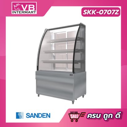 ตู้โชว์เค้กกระจกโค้ง 3 ชั้นวาง 10.6 คิว [SKK-0707Z]