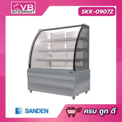 ตู้โชว์เค้กกระจกโค้ง 3 ชั้นวาง 14.1 คิว [SKK-0907Z]