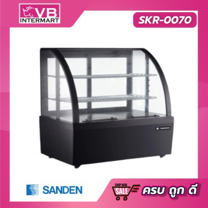 ตู้โชว์เค้กสำหรับวางบนเคาท์เตอร์ 3.5 คิว สีดำ [SKR-0070]
