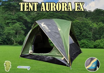 เต็นท์ Aurora EX นอน 2 คน สีเขียวขี้ม้า-เขียวอ่อน