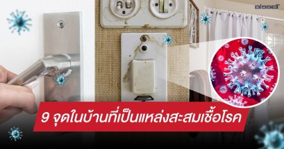 9 จุดในบ้านที่เป็นแหล่งสะสมเชื้อโรค