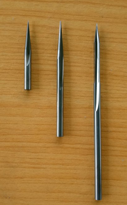 double-edged taper ball nose