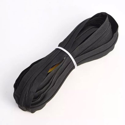 ซิปม้วน สีขาว-สีดำ