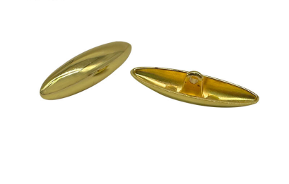 เพลทโลหะ -กลมรีสีทอง