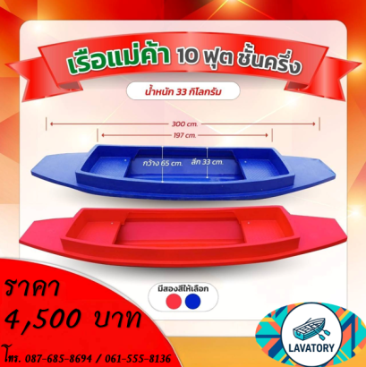 เรือแม่ค้า 10 ฟุต ชั้นครึ่ง
