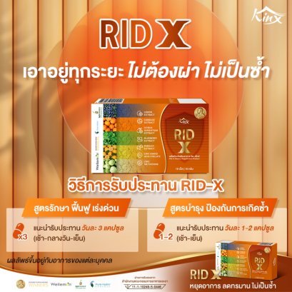 Rid X ริดสีดวงเอาอยู่ทุกระยะ ไม่ต้องผ่า ไม่เป็นซ้ำ อาหารเสริมริดสีดวง บรรเทาอาการริดสีดวง