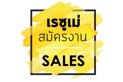 เรซูเม่เพื่อสมัครงานขาย