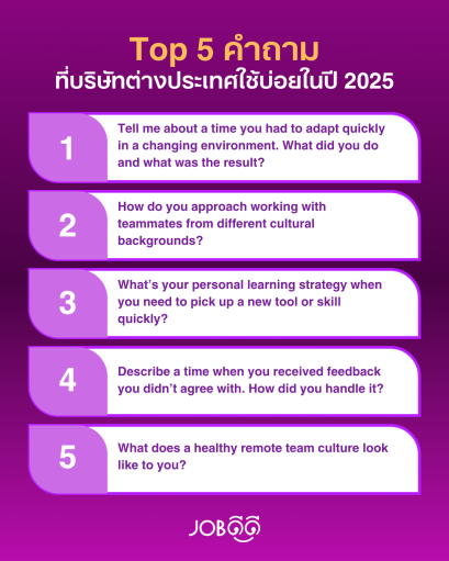 Top 5 คำถามที่บริษัทต่างประเทศใช้บ่อยในปี 2025