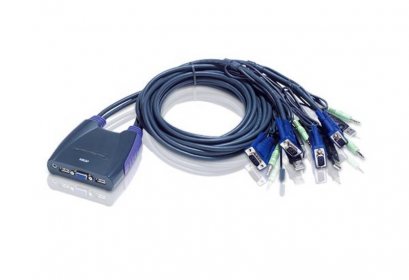 CS64U 4-Port USB VGA/Audio Cable KVM Switch (1.8m)
