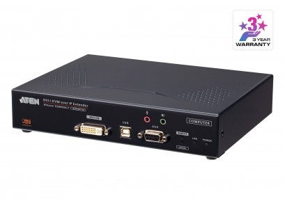 KE6900AiT : DVI-I Single Display KVM over IP Transmitter with Internet Access