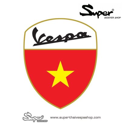THE GOLD VESPA VIETNAM BADGE