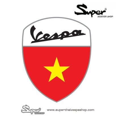 THE SILVER VESPA VIETNAM BADGE 