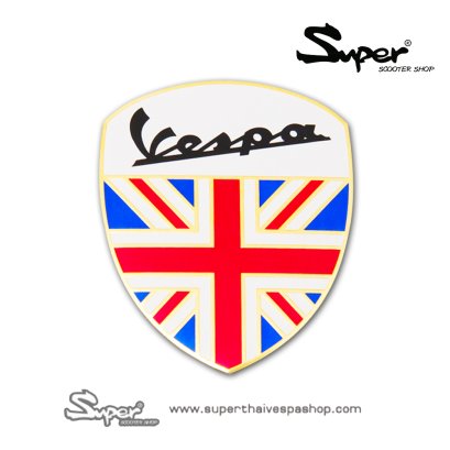 THE GOLD VESPA ENGLAND BADGE
