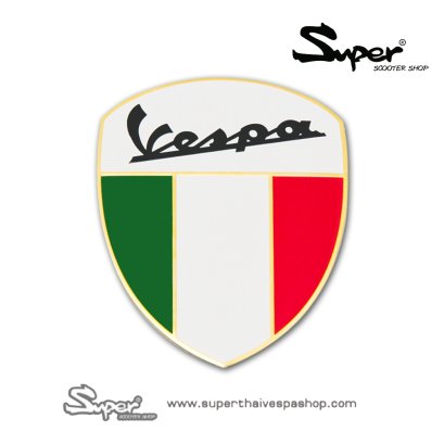 THE GOLD VESPA ITALY BADGE